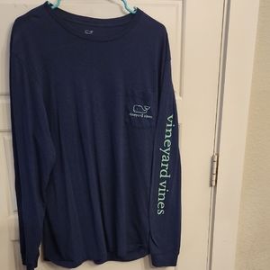 Vineyard Vines Blue Long Sleeve Tee Casual Comfort